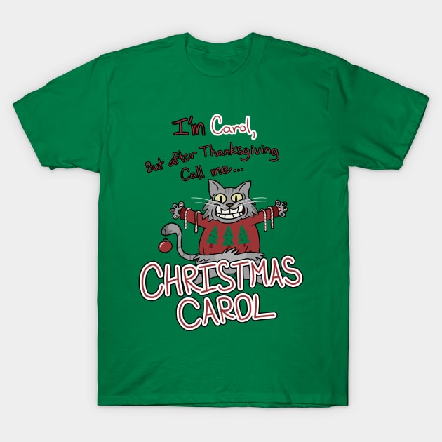 Christmas Carol T-Shirt by Gumbandman